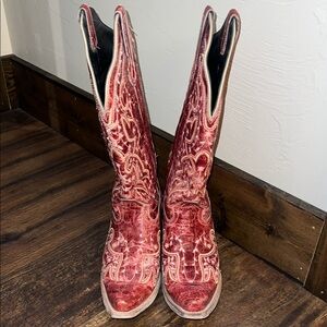 Women's Red Western Boots